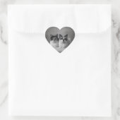 Custom Pet Portrait Heart Sticker (Tas)