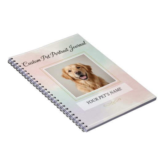 Custom Pet Portrait Journal – Personalized Noteboo Notitieboek (Rechterzijde)