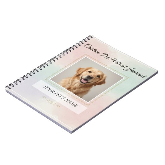 Custom Pet Portrait Journal – Personalized Noteboo Notitieboek (Linkerzijde)