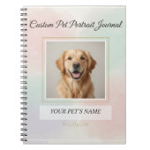 Custom Pet Portrait Journal – Personalized Noteboo Notitieboek (Voorkant)