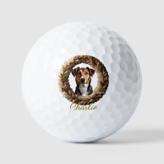 Custom Pet Portrait – Just Upload a Simple Photo Golfballen (Voorkant)
