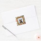 Custom Pet Portrait Label – Your Cat in a Frame (Envelop)
