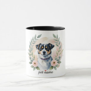 Custom Pet Portrait Mok – Gepersonaliseerde hond o