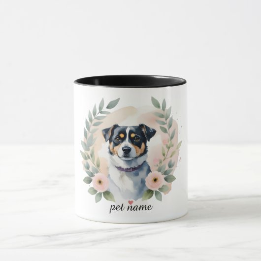 Custom Pet Portrait Mok – Gepersonaliseerde hond o (Midden)