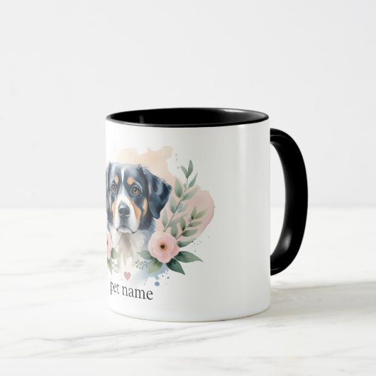Custom Pet Portrait Mok – Gepersonaliseerde hond o (Voorkant rechts)