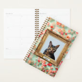 Custom Pet Portrait Notebook – Your Cat in a Frame Planner (Display)