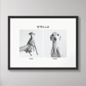 Custom Pet Portrait | Then and Now Poster