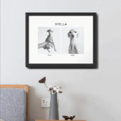 Custom Pet Portrait | Then and Now Poster