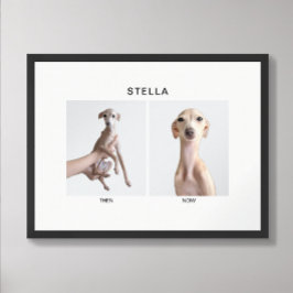 Custom Pet Portrait | Then and Now Poster