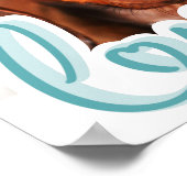 Custom Pet Poster with Modern Blue Typography (Hoek)