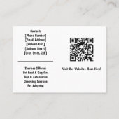 Custom Pet Shop Visitekaartje (Achterkant)