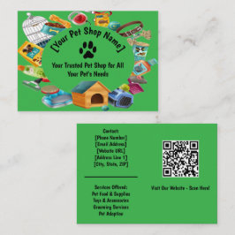 Custom Pet Shop Visitekaartje