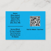 Custom Pet Shop Visitekaartje (Achterkant)