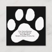 Custom Pet Sitter Visitekaartje met 4 foto's (Achterkant)