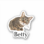 Custom Pet Sticker, Custom Dog Sticker, Custom Cat Sticker (Voorkant)