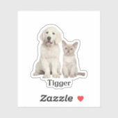 Custom Pet Sticker, Custom Dog Sticker, Custom Cat Sticker (Vel)