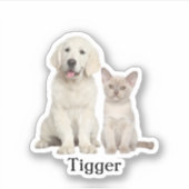 Custom Pet Sticker, Custom Dog Sticker, Custom Cat Sticker (Voorkant)