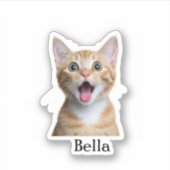 Custom Pet Sticker, Custom Dog Sticker, Custom Cat Sticker (Voorkant)