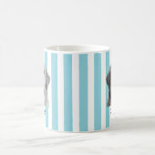 Custom Pet Striped Mug Using Pet Photo Koffiemok (Center)