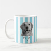Custom Pet Striped Mug Using Pet Photo Koffiemok (Links)