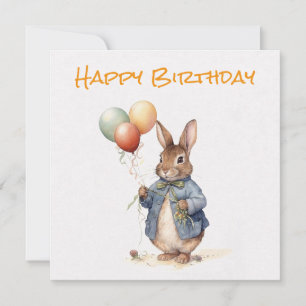 Custom Peter het konijn Gelukkige verjaardag