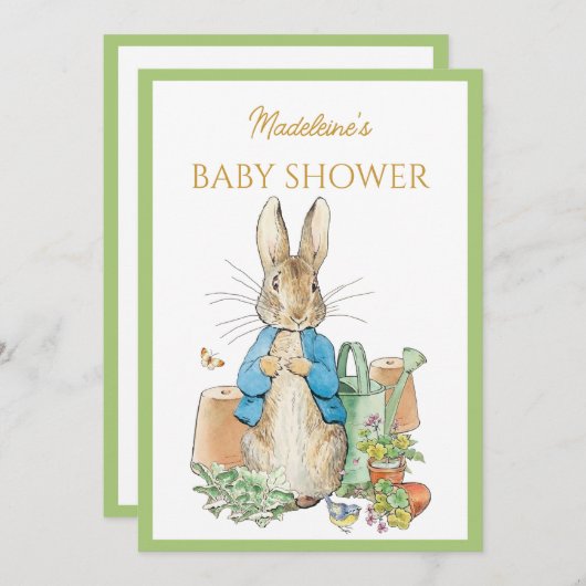 Custom Peter het konijn Kaart (Voorkant / Achterkant)