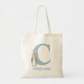 Custom Peter Rabbit - Letter C Canvas tas (Voorkant)