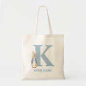 Custom Peter Rabbit - Letter K Canvas tas (Voorkant)