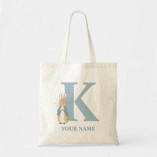Custom Peter Rabbit - Letter K Canvas tas (Voorkant)