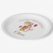 Custom Peter the Rabbit 1st Birthday Papieren Bordje (Gekanteld)