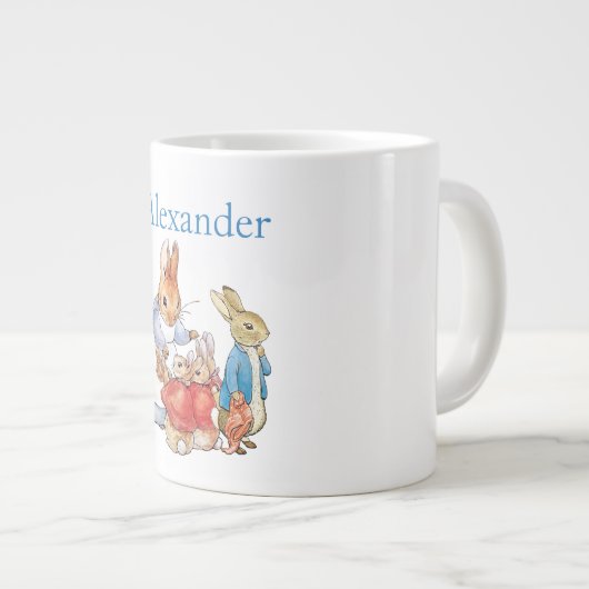 Custom Peter the rabbit Grote Koffiekop (Voorkant rechts)