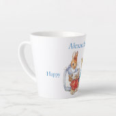 Custom Peter the rabbit My First Easter Latte Mok (Linkerhoek)