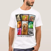 Custom Pet's Version Gepersonaliseerde Hond Kat Bo T-shirt (Voorkant)