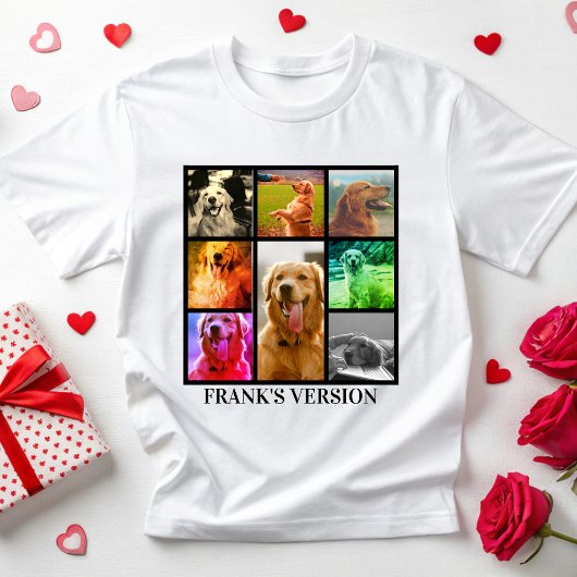 Custom Pet's Version Gepersonaliseerde Hond Kat Bo T-shirt