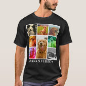Custom Pet's Version Gepersonaliseerde Hond Kat Bo T-shirt (Voorkant)