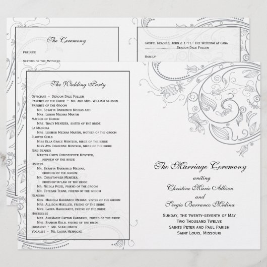 Custom_Pewter Weddenschap Program (Voorkant / Achterkant)