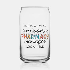 Custom Pharmacy Manager Geweldige Funny Blikvorm Glas