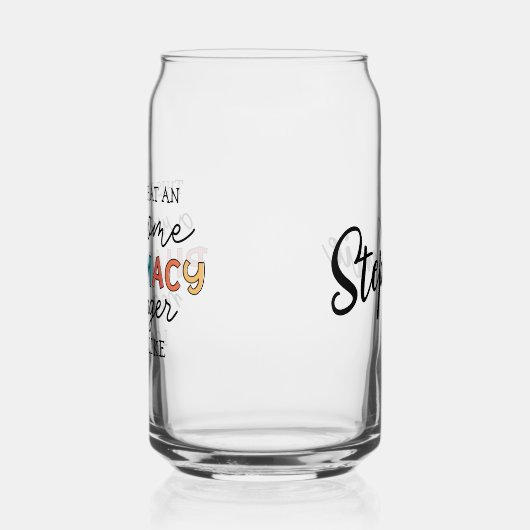 Custom Pharmacy Manager Geweldige Funny Blikvorm Glas (Links)