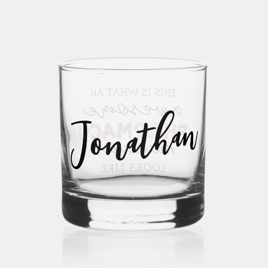 Custom Pharmacy Manager Geweldige Funny Whisky Glas (Achterkant)