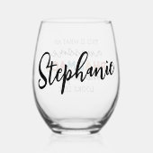 Custom Pharmacy Manager Geweldige Funny Wijnglas Zonder Voet (Achterkant)