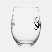 Custom Pharmacy Manager Geweldige Funny Wijnglas Zonder Voet (Links)