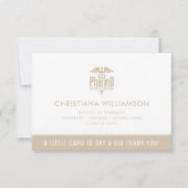 Custom PharmD Doctor of Pharmacy Graduation Party Bedankkaart (Voorkant)