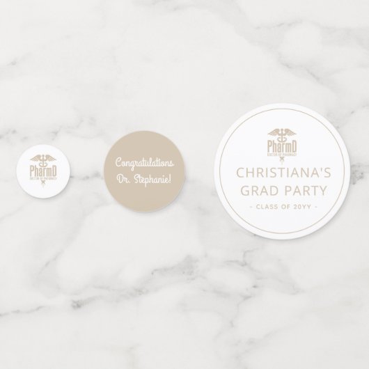 Custom PharmD Doctor of Pharmacy Graduation Party Confetti (Voorkanten)