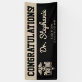 Custom PharmD Doctor of Pharmacy Graduation Party Spandoek (Verticaal)