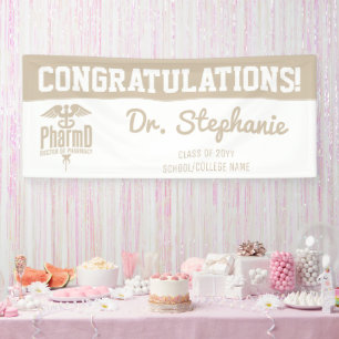 Custom PharmD Doctor of Pharmacy Graduation Party Spandoek