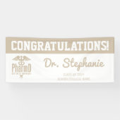 Custom PharmD Doctor of Pharmacy Graduation Party Spandoek (Horizontaal)