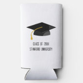 Custom PhD Doctoraat Afstudeerfeest Seltzer Blikjeskoeler (Achterkant)