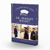 Custom PhD Doctoral Grad Hat Doctoral Graduation Fotoblokken (Rechts)