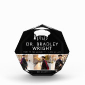 Custom PhD Doctoral Grad Hat Doctoral Graduation Fotoblokken (Voorkant)