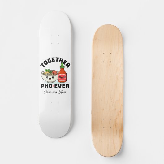 Custom Pho Pun Skateboard Gift (Voorkant)